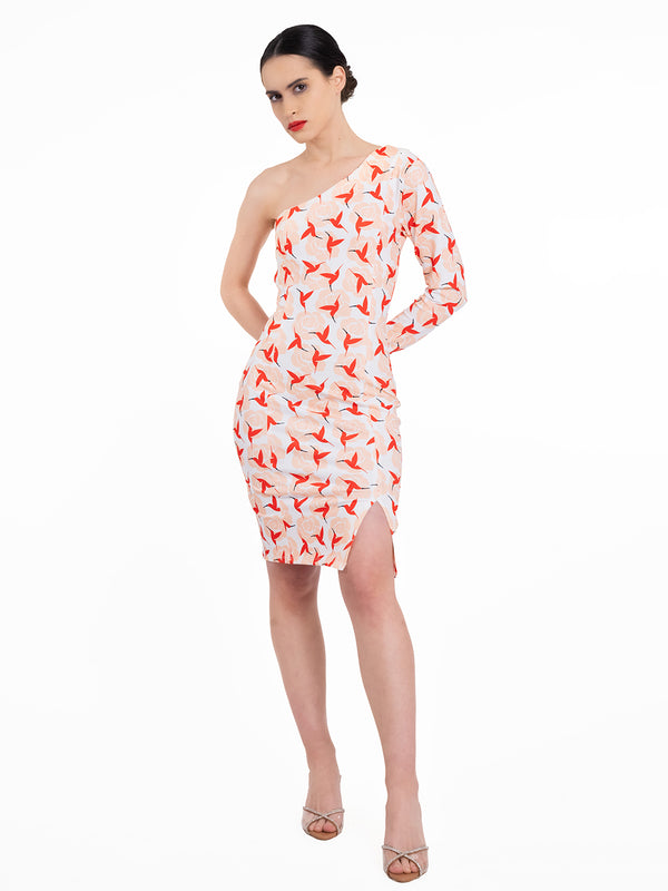 Birdie Flocks Printed Dress