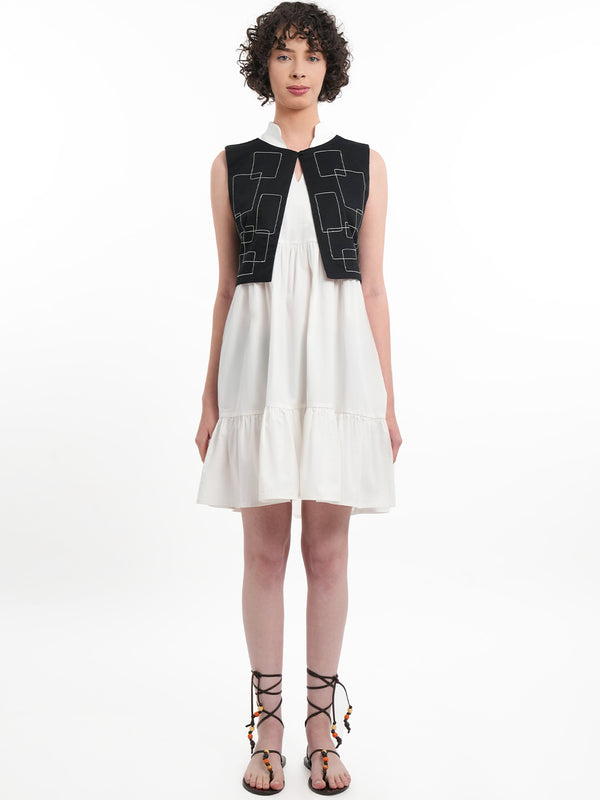 Sleeveless Tiered Gathered Co-ord Set