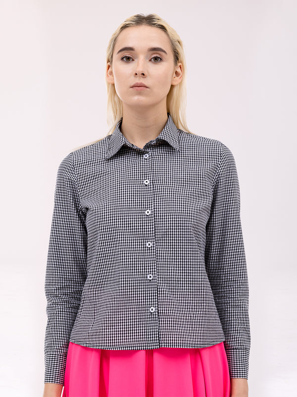 Graph  Monochrome   Cotton Shirt