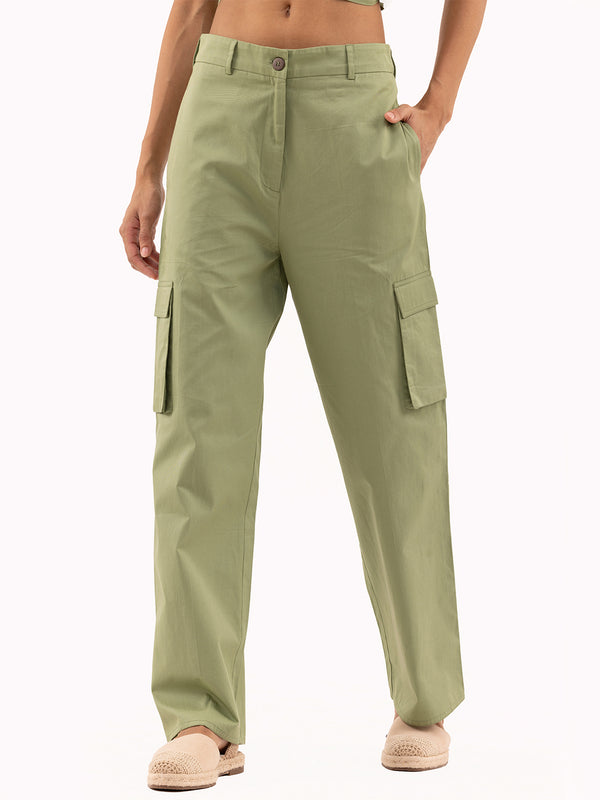 Unusually Cool Fern Green Cargo Pants