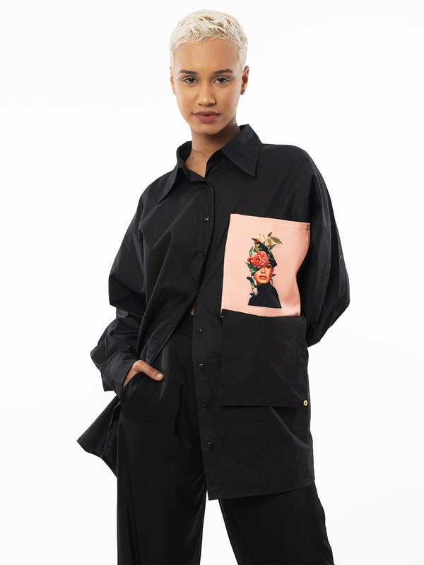Graphic Glam Oversized Delight Shirt