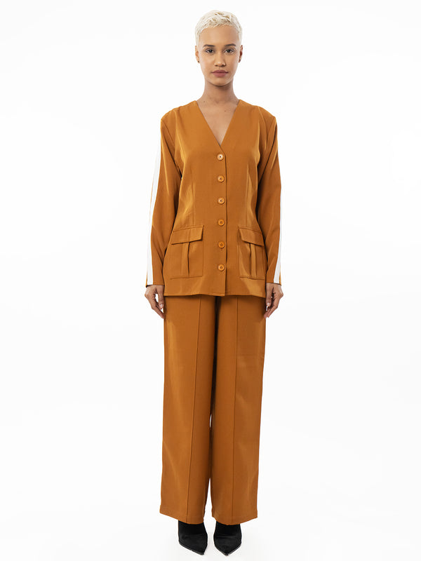 Workday Wardrobe Mustard Co-Ord Set