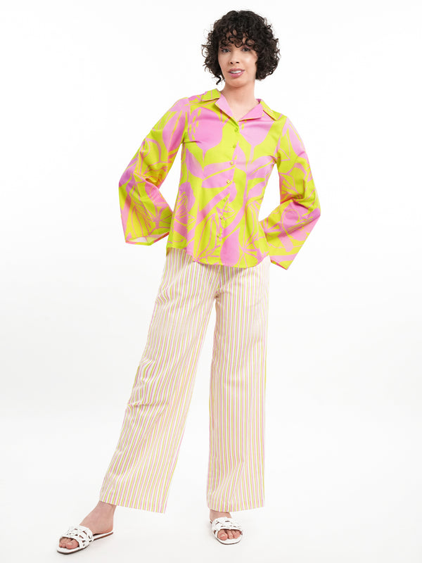 Neon Print Shirt & Trouser Co-Ord Set